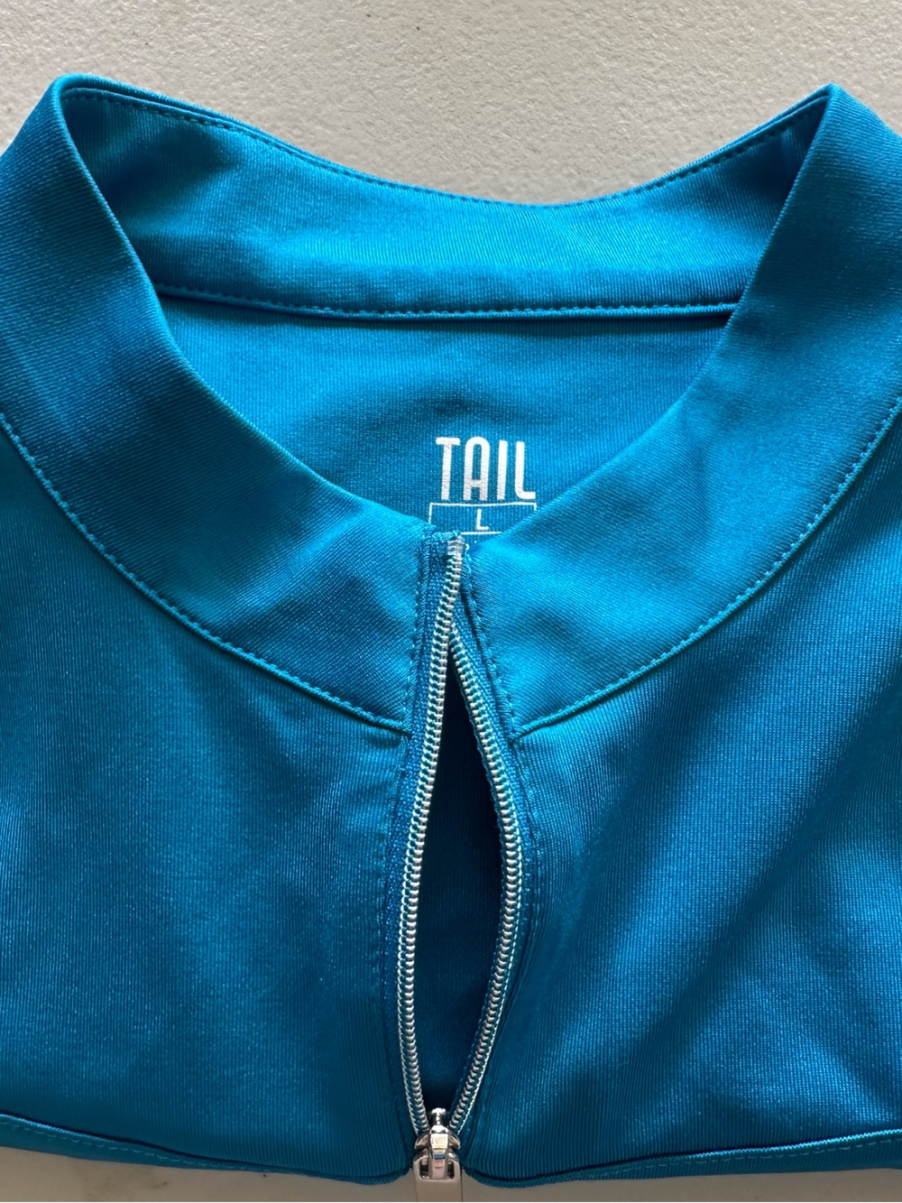 TAIL Teal Zip-Front Women's Top